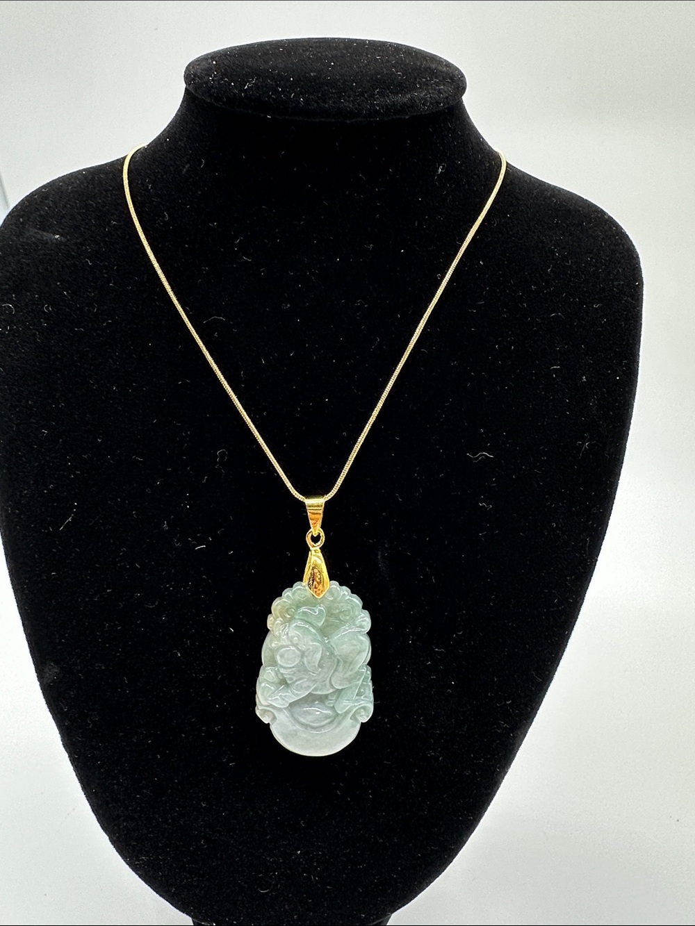 20” Necklace with Year of the Pig Jade Pendant